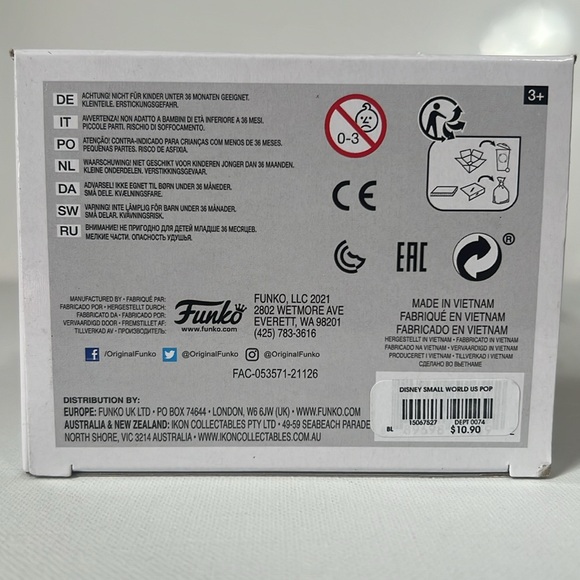 NWT Disney’s It’s a Small World Funko Pop! United States #1073 Vinyl Figure - Picture 6 of 7